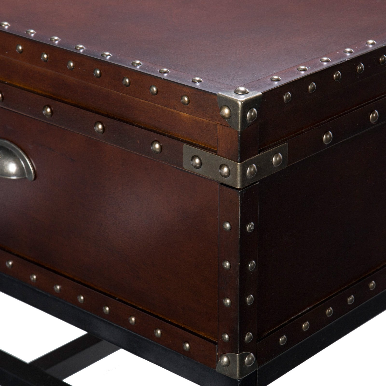 SEI Furniture Voyager Storage Coffee Table in Espresso - image 4 of 5