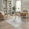 thumbnail image 2 of ODIKA Neutral Interlocking Boho Geometric Minimalist Farmhouse Ivory Non-Slip Chair-Friendly for Home Office, Gaming Room, Under Desk, 2 of 7