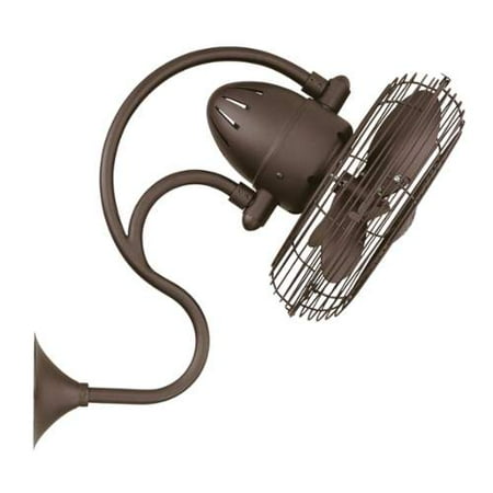 Matthews Bronze Fan - Matthews Fan Co. ME-TB MG- Atlas Melody Oscillating Wall Fan 13