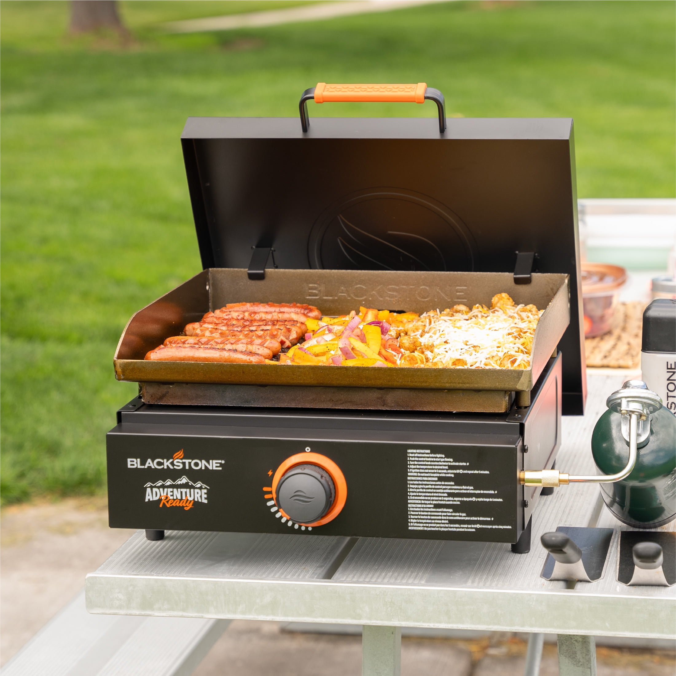 Blackstone Adventure Ready 17-Inch Propane Griddle with Hard Cover