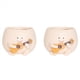 thumbnail image 1 of 2X Maceta con Cara Sonriente y Orificio de Drenaje, Resina para Cuerdas de Plantas, Macetas Suculentas de Guitarra Únicas para Interiores, 1 of 7