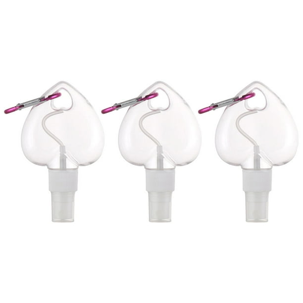 3 botellas pulverizadoras multifunción portátiles con ganchos.