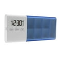 thumbnail image 4 of Pastillero de viaje, pastillero electrónico de gran capacidad con alarma y sonido fuerte para mochileros, oficinas y camping. Azul, 4 of 8