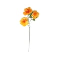 thumbnail image 2 of AUNVITO Artificial 3-Head Peony Flower Stalk Insert, Faux Silk Bloom Floral Pick for Home Vase Table Centerpiece Decor, 1pc, 2 of 6