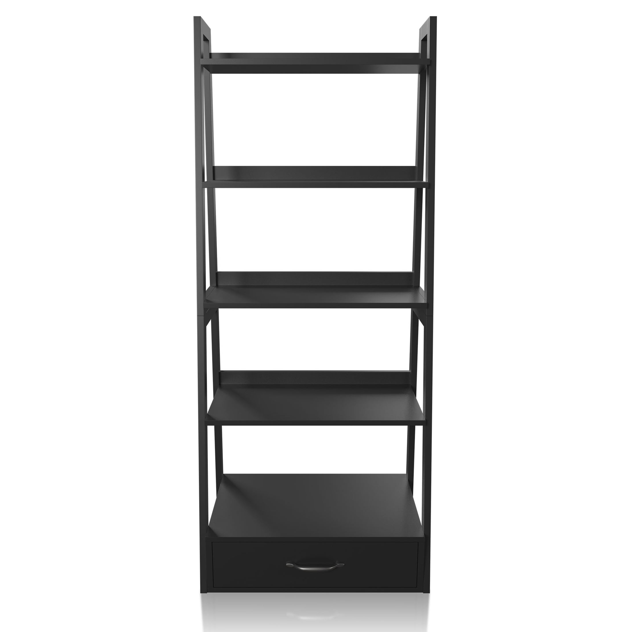 Furniture of America Respa 1-Drawer Bookcase, Black