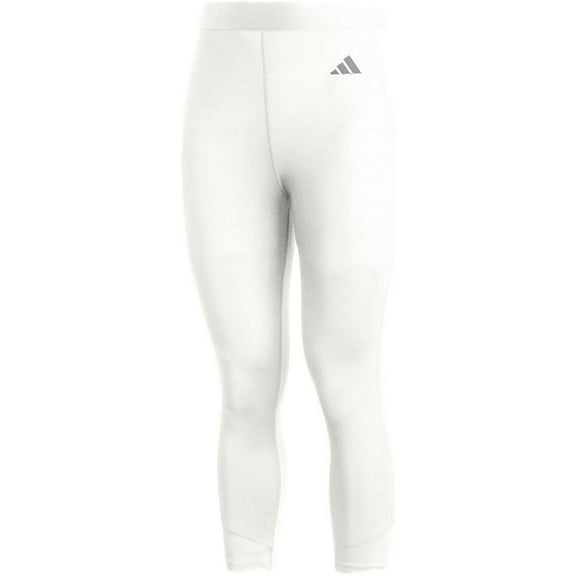 adidas Mens Techfit Training 3/4 Tights Pants (White, X-Large)