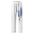 thumbnail image 4 of WILLBEST Pantalones Casuales para Mujer, Moda de Primavera y Verano, Pantalones Casuales Estampados, Pantalones Casuales con Bolsillos para Comodidad y Estilo Diario. Extra Grande, 4 of 4