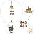 thumbnail image 6 of Owl Wind Chimes Outdoor Patio Decor DIY Hanging Wind Bell Retro Animal Windchime Yard Garden Decoration, 6 of 6