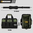thumbnail image 2 of Bolsa de herramientas UUP Heavy Duty de 38 cm con 16 bolsillos con correa para el hombro, 2 of 7