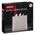 Bodum BISTRO Universal Knife Block, Non Slip, Plastic, OffWhite