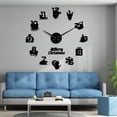 thumbnail image 2 of Christmas Frameless DIY Wall Mute Clock 3D Mirror Surface Sticker Home Decor, 2 of 2