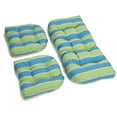 thumbnail image 2 of U-Shaped Spun Polyester Tufted Settee Cushion Set (Set of 3) - Haliwell Caribbean, 2 of 2