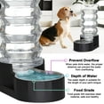 thumbnail image 6 of Dog Water Bowl Dispenser : 8L Gravity Large Black Stainless Steel Automatic Feeder with Triple Filter - No Spill - Easy Clean - for Energetic Dog Owners - Multi-Pet Families -Backyard -Balcony, 6 of 6