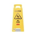 thumbnail image 4 of Caution Wet Floor Floor Sign Plastic, 11 x 12 x 25, Bright Yellow, 4 of 5