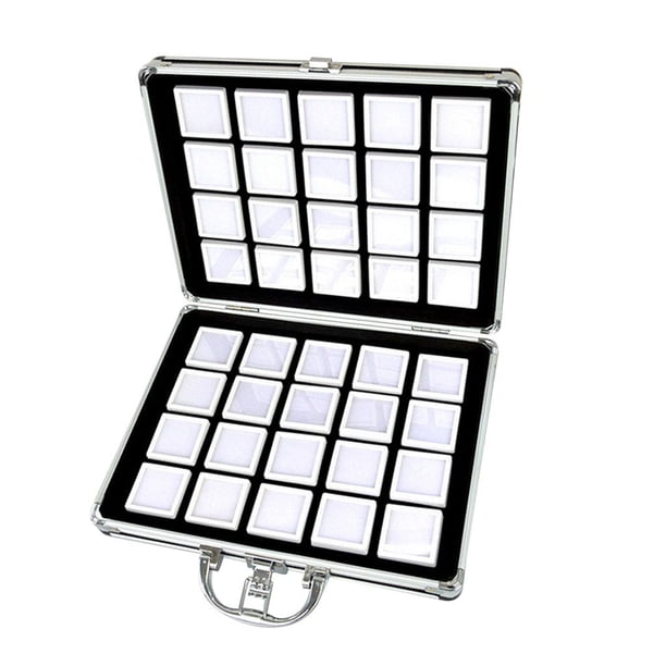 Joyero de Aleación de Aluminio Estuche de Almacenamiento de Pintura de Diamante Herramienta Organizador de de Diamante Accesorios a Pr 4cm