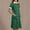 Green, variant on Sevevn Women's Solid Color With Pockets Button Splicing Lapel Caregiver Dress Nurse Dress Work Midi Dress