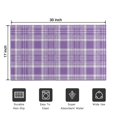 thumbnail image 5 of Purple and White Checkered Pattern Washable Non Slip Indoor Door Mat, Decorative Entry Rug for Entrance, Bedroom, Kitchen, Bathroom, 17"x30", 5 of 6