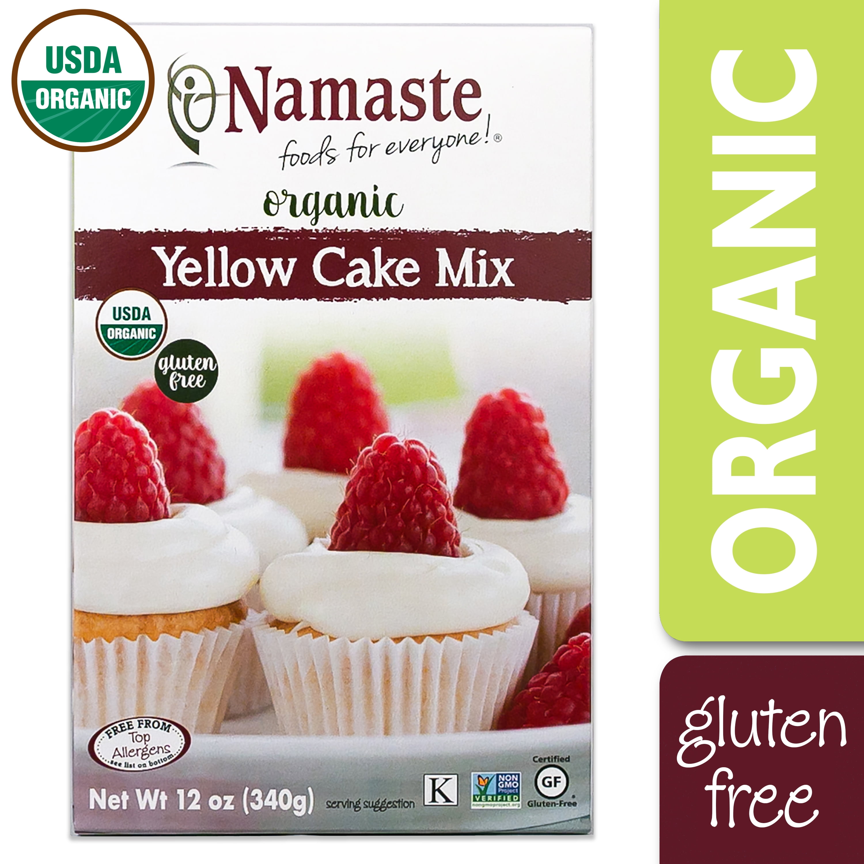 Namaste Foods Gluten Free Organic Yellow Cake Mix, 12 oz Box - Walmart ...