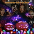 thumbnail image 3 of 50PCS 3D Light-Up Halloween Rings - Bulk LED Flashing Toys for Kids, Glow in The Dark Party Favors, Non-Candy Treats, Goodie Bag Fillers & Party Supplies Decorations, 3 of 7