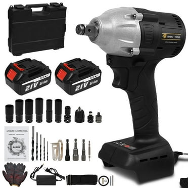 Trades Pro 837212 1/2 Inch 24 Volt Cordless Impact Wrench Kit 