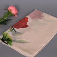thumbnail image 5 of Yesbay Women Long Soft Wrap Shawl Rose Flower Printed Sheer Chiffon Scarf Navy, 5 of 8