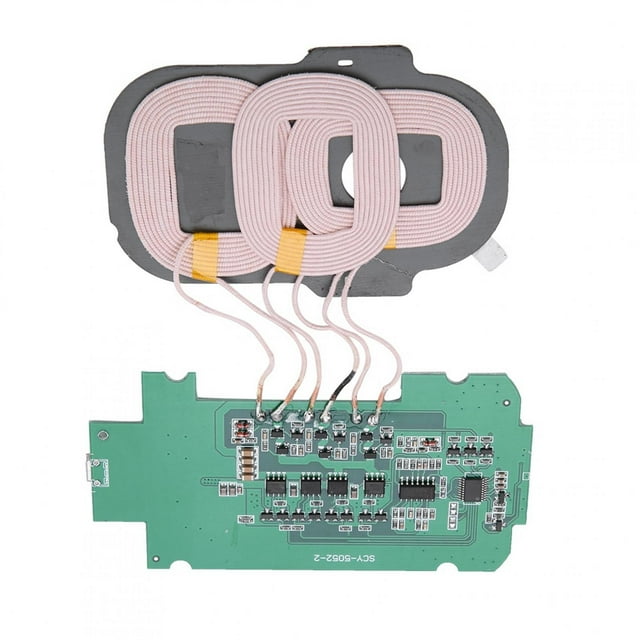 Qiilu Qi Circuit Imprimé Sans Fil Bobine DIY 3 Bobines Module Émetteur Module de Charge Sans Fil 5V 2A, Chargeur Sans Fil Qi Module Émetteur, Adaptateur Émetteur Chargeur Sans Fil Qi