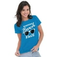thumbnail image 4 of Resting Beach Face Summertime Vibes Womens Fitted Plus Size Graphic Tee Brisco Brands 3X, 4 of 4