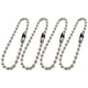 thumbnail image 1 of 100 piezas de cierre de cuentas largas con forma de bola, cadena de llavero ajustable de acero con cuentas de metal envejecido (plata/2,4 x 150 mm), 1 of 8