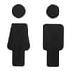 thumbnail image 1 of Letreros para baños de hombres y mujeres, letreros de madera para baños, letreros para baños fáciles de usar, letreros para baños para bares y, 1 of 9