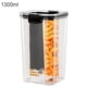 thumbnail image 1 of Kearding Contenedor de almacenamiento de cereales de 460ML/700ML/1300ML/1800ML, caja hermética para alimentos frescos, tarro cuadrado 1300ml, 1 of 6