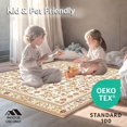 thumbnail image 4 of ODIKA 5'x7' Machine Washable Non-Slip Area Rug, Rustic Canyon Ornamental High Traffic Rug, White, 63586, 4 of 7