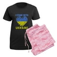 thumbnail image 5 of CafePress - Ukrainian Lover I Stand With Ukraine Heart Pajamas - Women's Short Sleeve Print T-Shirt and Pants Dark Cotton Pajama Set, 5 of 7