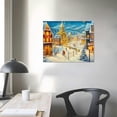 thumbnail image 3 of Nawypu  Merry Christmas Canvas Wall Art for Home Decor - Christmas Town Paintings Print On Canvas HD Giclee Artwork Ready to Hang, 3 of 4