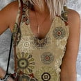 thumbnail image 2 of Camisa sin mangas con cuello en V profundo para mujer, camiseta sin mangas con estampado elegante informal a la moda para fiesta de citas, 2 of 7