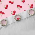 thumbnail image 4 of Homewish Cute Cherry Black Out Curtains,Sweet Cherries Fruit Curtains Pack of 2 (42x63 Each),Pink Red Bedroom Curtains For Girls Kids,Microfiber Bedroom Decor, 4 of 6