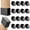 Black-(0.5 x 2")Rectangle, variant on Rectangle Chair Leg Protectors For Hardwood Floors 16 Silicone Covers To Protect Wood Tile Felt Pads Furniture Caps Reduce Noise. Easy Move.(black 0.5 X 2 Inch Rectangular)