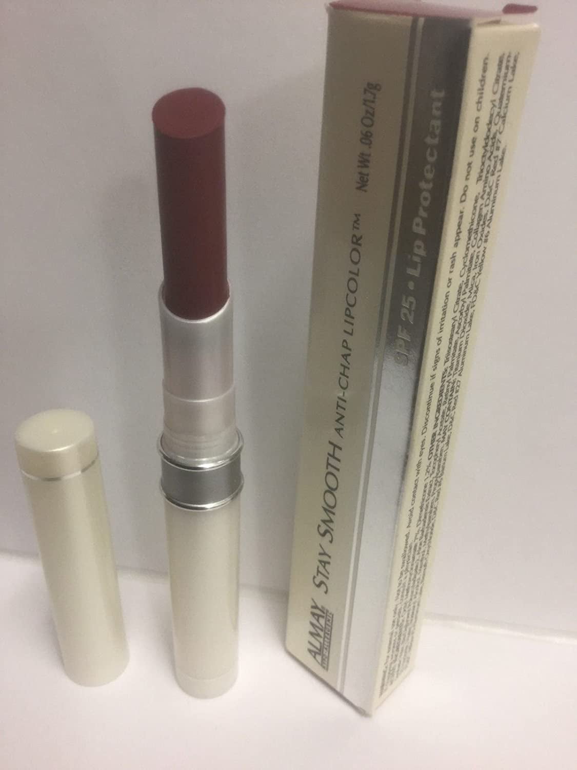 Almay Stay Smooth Anti-Chap Lipcolor Lipstick SPF 25 FULL SIZE CHERRY