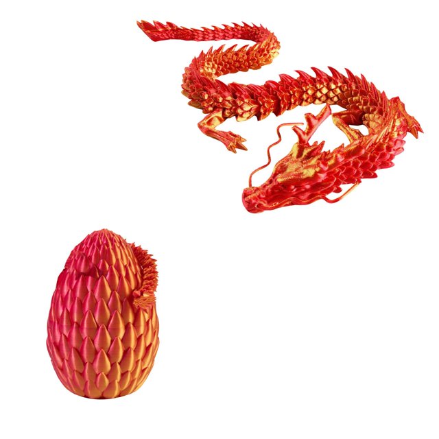 3D impreso figuras de acción del dragón articulado flexible articulaciones giratorias modelo de dragón para la decoración del tanque de peces regalos de cumpleaños decoración interior del coche