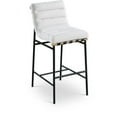 thumbnail image 1 of Meridian Furniture Burke Cream Boucle Fabric Bar Stool, 1 of 7