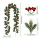 thumbnail image 3 of xihome Guirnalda de ratn de plstico flexible de 1,8 metros con bayas rojas para decoracin de fiestas, rboles de Navidad y festivales, 3 of 6