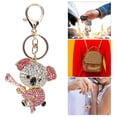 thumbnail image 3 of Rhinestone Koala Llavero, Llavero Novedoso de Las Mujeres de Llavero Koala de Aleación de Zinc Rosa para Mochila para Bolsos, 3 of 7