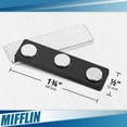 thumbnail image 5 of Mifflin Neodymium Name Badge Magnets W/ 3 Ultra Strong Magnetic Buttons, 100 Ct Black / Silver (US Company), 5 of 7