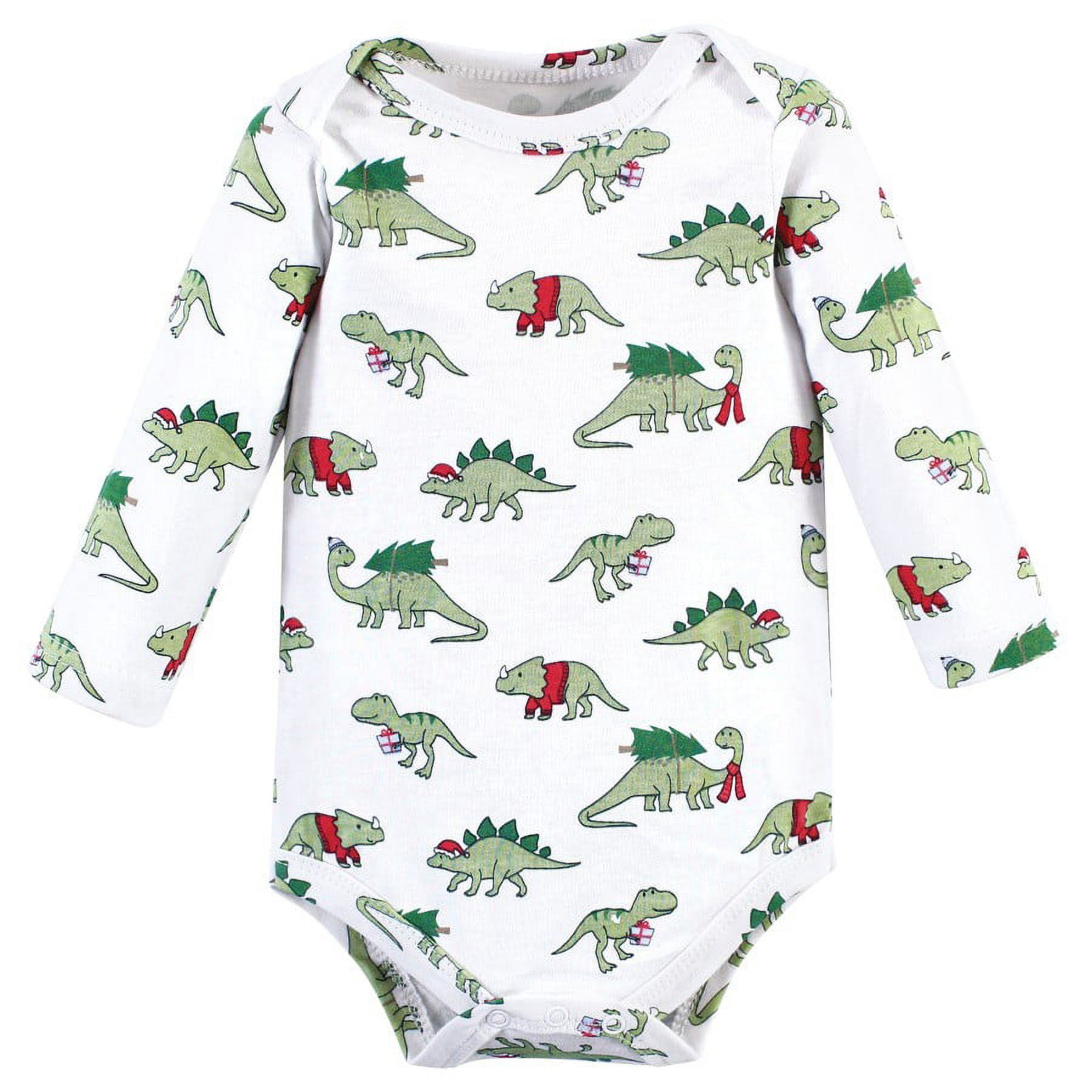 Hudson Baby Cotton Long-Sleeve Bodysuits, 3- Pack, Newborn- 24 Months