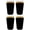 Black, variant on Blank Neoprene Pint Glass Coolie (Variety Color 12 Pack)