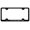 Black, variant on Chevy Corvette C6 Laser Etched Logo Wide Body License Plate Frame (Chrome)