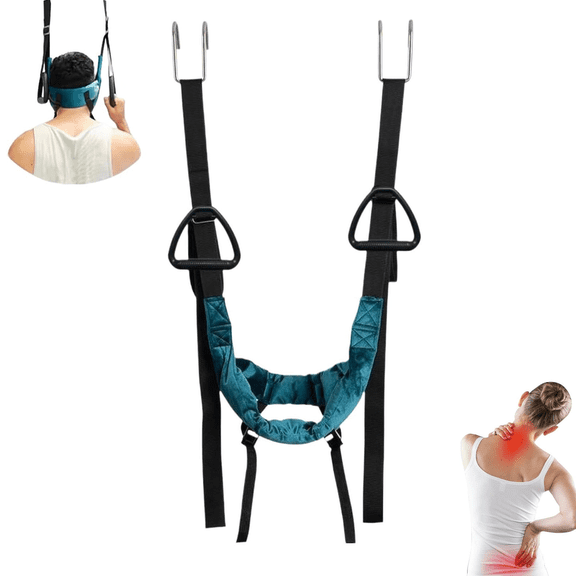 Cervical Neck Traction Device, Portable Adjustable Stable Neck Stretcher | Sleep Neck Stretcher, Soft Cervical Traction, For Family Women Adults Home Office Travel Daily Health