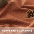 thumbnail image 3 of Rust Blackout Curtains for Living Room 102 Inch Length 2 Panels Set Linen Textured Thermal Terracotta Black Out Window Drapes for Bedroom Patio Sliding Glass Door Vertical Blinds Home Office 102 Long, 3 of 18