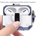 thumbnail image 6 of Allytechgroup Earbuds Case for Apple AirPods Pro 3 Generation 2025,  with Cleaning Kit Keychain Heavy Duty Shockproof PC TPU Dustproof Anti-Scratch Secure Button Cover Case for AirPods Pro 3,Mint, 6 of 7