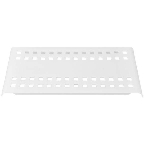 White Plastic Dish Rack with Drainage Tray for Kitchen Counter Storage Use Multifunctional Design
