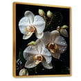 thumbnail image 2 of Designart "Elegant Petals Of White Orchids I" Orchids Floater Framed Wall Decor, 2 of 5